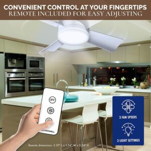 Bell & Howell 6 in. Matte White LED Indoor Socket Fanlight - Image 5