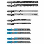 Bosch High Carbon Steel T-Shank Jig Saw Blade Set Assorted TPI 10 pk T5002