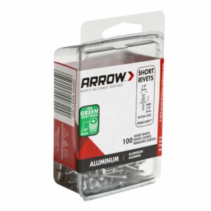 Arrow 1/8 in. D X 1/8 in. Aluminum Short Rivets Silver 100 pk - Image 3
