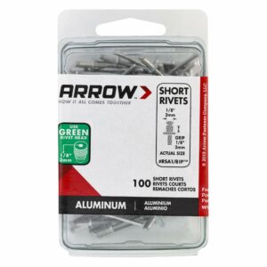Arrow 1/8 in. D X 1/8 in. Aluminum Short Rivets Silver 100 pk - Image 4