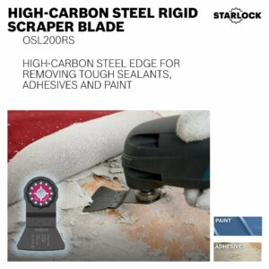 Bosch Starlock 2 in. X 4 in. L Carbon Steel Rigid Scraper Blade OSL200RS - Image 2
