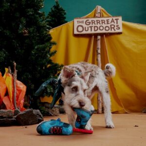 Bark Multicolored Plush Appalachian Tail Boots Dog Toy - Image 3