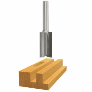 Bosch 1/2 In. x 1 In. Carbide Tipped 2-Flute Straight Bit 85227M
