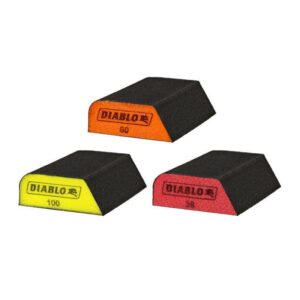 Diablo 4 in. L X 2-1/2 in. W X 1 in. Assorted Grit Assorted Dual Edge Sanding Sponge - Image 2