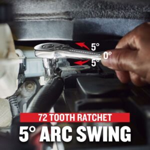 CRAFTSMAN 3/8-In Drive 72 Tooth Low Profile Ratchet CMMT86722 - Image 3