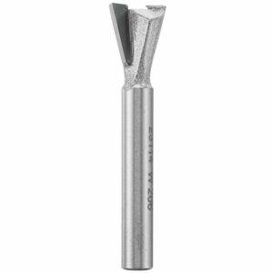Vermont American 1/2 in. D X 1/2 in. X 1-3/4 in. L Carbide Tipped Dovetail Router Bit