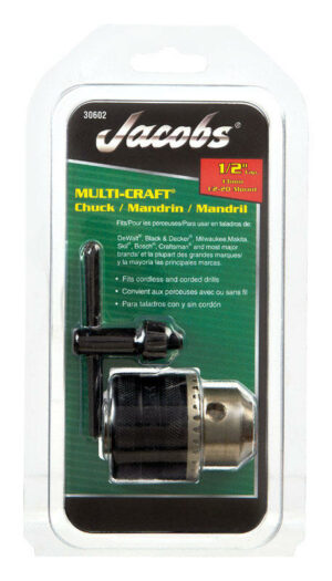 Jacobs 1/2 in. Drill Chuck 1/2 in. 3-Flat Shank
