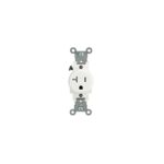 Leviton R52-T5020-0WS 20 Amp White Single Power Tamper Resistant Outlet