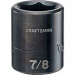 CRAFTSMAN Shallow Impact Socket, SAE, 1/2-Inch Drive, 7/8-Inch (CMMT15856)
