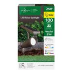 Feit Electric OneSync Bronze Solar Powered/Remote 100 W LED Spotlight 1 pk