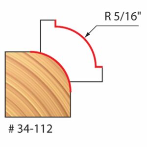 Freud 34-112: 5/16" Radius Rounding Over Bit with 1/4" Shank - Image 2