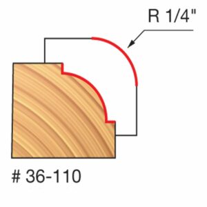 Freud 36-110: 1/4" Radius Beading Bit with 1/4" Shank - Image 2