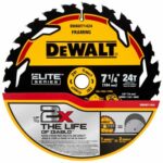 DeWalt Elite Series 7-1/4 in. D X 5/8 in. Carbide Circular Saw Blade 24 teeth