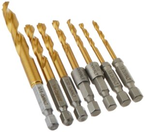 DeWalt Titanium Impact Ready Drill Bit Set Quick-Change Hex Shank 7 pc DD5157 - Image 4