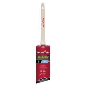Wooster 5234-2 Series 5234 2" Gold Edge Thin Angle Brush, 2 Inch