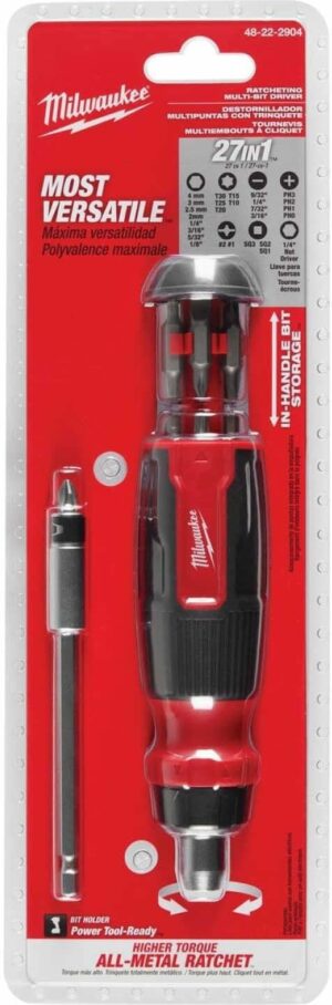 Milwaukee 27-in-1 Hex Shank Ratcheting Multi-Bit Screwdriver 10.12 in. - Image 4