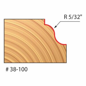 Freud 38-100: 1-1/16" (Dia.) Roman Ogee Bit with 1/4" Shank, Pack of 1, Perma-shield Coating Red - Image 2