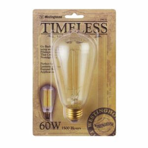 Westinghouse Lighting 0413200 60 Watt ST20 Amber Timeless Vintage Inspired Bulb with Medium Base - Image 3