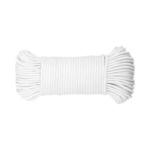 Koch 5/32 in. D X 100 ft. L White Diamond Braided Paracord Rope