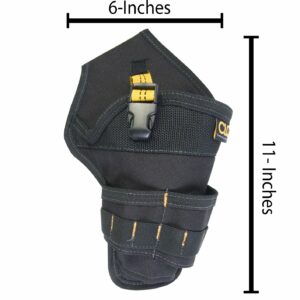 CLC 1 pocket Polyester Fabric Drill Holster 6 in. L X 11 in. H Black - Image 3