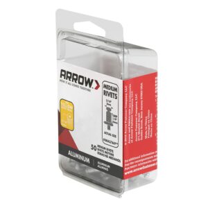 Arrow 3/16 in. D X 1/4 in. Aluminum Medium Rivets Silver 50 pk - Image 3