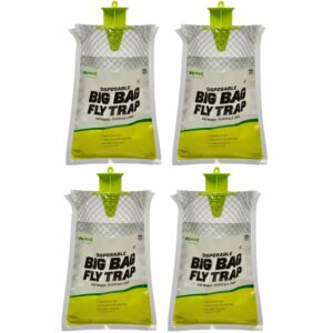 RESCUE! Big Bag Fly Trap � Disposable, Outdoor Use – 4 Traps