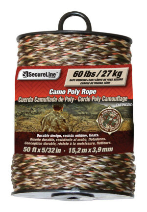 SecureLine 5/32 in. D X 50 ft. L Camouflage Braided Poly Rope