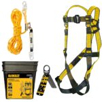 DeWalt Polyester Fall Protection Kit 310 lb. cap. Black/Yellow 3 pc