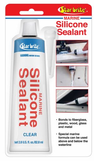 STAR BRITE Silicone Sealant Clear 2.8 OZ. (082102P)