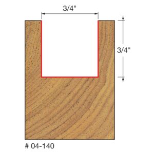 Freud 04-140: 3/4" (Dia.) Double Flute Straight Bit - Image 2