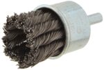 DeWalt High Performance 1 in. Coarse Knotted Wire Wheel Brush Carbon Steel 20000 rpm