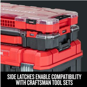 Craftsman VersaStack 9.84 in. W X 2.73 in. H Small Parts Bin Plastic 20 compartments Black/Red - Image 6