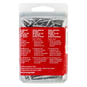 Arrow 3/16 in. D X 1/4 in. Aluminum Medium Rivets Silver 50 pk - Image 4