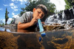 LifeStraw Personal Water Filter for Hiking, Camping, Travel, and Emergency Preparedness, 1 Pack, Blue - Image 8