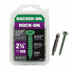 Backer-On Rock-On No. 9 X 2-1/4 in. L Star Flat Head Cement Board Screws 100 pk - Image 2
