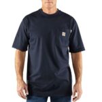 Carhartt Flame-Resistant Force® Short Sleeve Cotton T-Shirt – 100234 Dark Navy