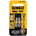 DeWalt Max Fit Torx T25 X 1 in. L Screwdriver Bit Set Steel 2 pk