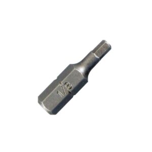 Best Way Tools Hex 1/8 in. X 1 in. L Screwdriver Bit Carbon Steel