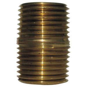 1/4 in. MPT X 1/4 in. D MPT Red Brass Close Nipple