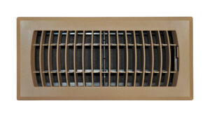 Tru Aire 4 in. H X 12 in. W 1-Way Powder Coat Brown ABS Plastic Floor Diffuser