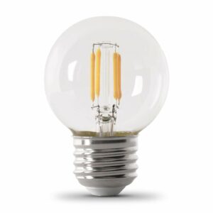 Feit Enhance G16.5 E26 (Medium) LED Bulb Soft White 40 Watt Equivalence 2 pk - Image 2