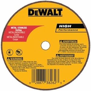 DeWalt High Performance 3 in. D X 3/8 in. Aluminum Oxide Cut-Off Wheel DW8705 - Image 3