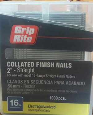 Grip-Rite 2 in. L X 16 Ga Straight Strip Electro Galvanized Finish Nails 1000 pk - Image 2