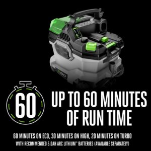 EGO Power+ WDV0900 9 gal Cordless Wet/Dry Vacuum Tool Only 56 V - Image 2
