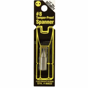 Best Way Tools Spanner #8 X 1 in. L Spanner Tamper-Proof Security Bit S2 Steel - Image 2