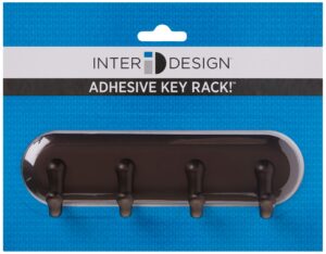 InterDesign 7 in. L Bronze Brown Stainless Steel Small 4-Hook Key Key Rack - Image 4