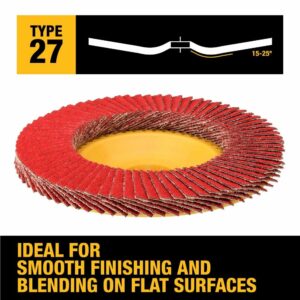 DeWalt MaxTrim 4-1/2 in. D X 7/8 in. Ceramic Trim Flap Disc 60 Grit - Image 3