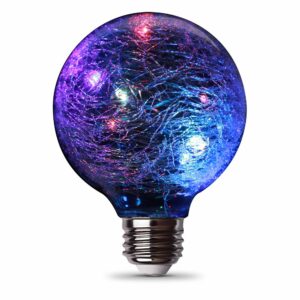 Feit LED Specialty G25 E26 (Medium) LED Bulb Multi-Colored 1 Watt Equivalence
