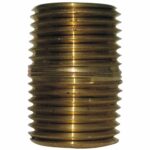 JMF 1/4 in. MPT Red Brass Nipple