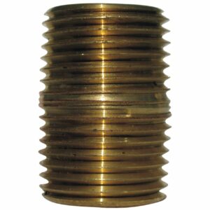 JMF 1/4 in. MPT Red Brass Nipple